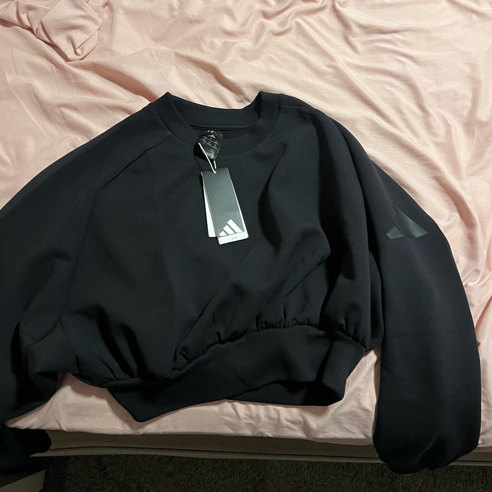 Adidas Women's Black Crew Neck Sweater